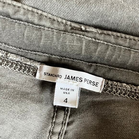 James Perse Women’s Drawstring Denim Jogger Pants Sz 4 US Large Minimalist Gray - Picture 5 of 12